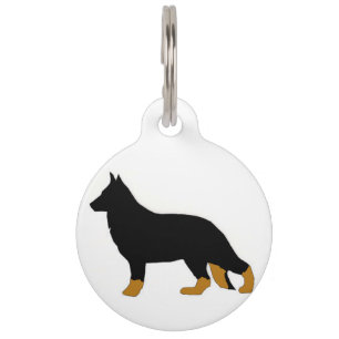 German Shepherd silo bi colour Pet Tag