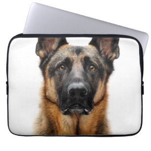 German Shepherd Sitting Up Laptop Sleeve