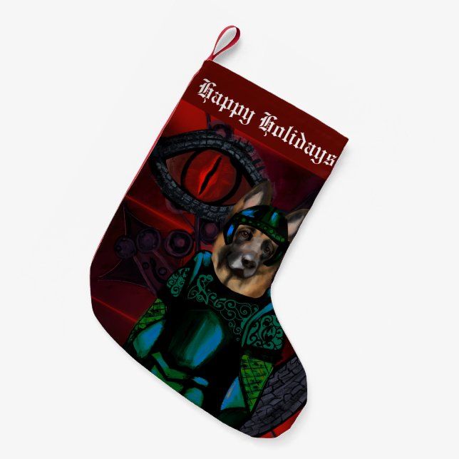 German Shepherd              Small Christmas Stocking (Front (Hanging))