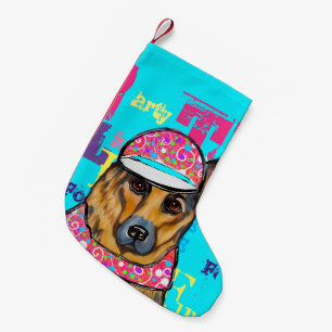 German Shepherd        Small Christmas Stocking