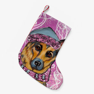German Shepherd        Small Christmas Stocking