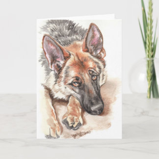 German Shepherd "Soulful" Card