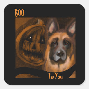 German Shepherd  Square Sticker