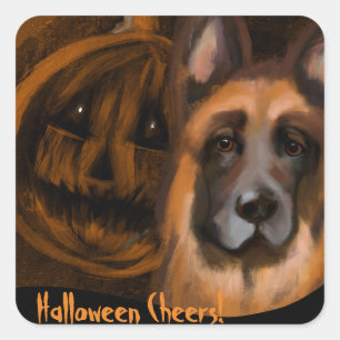 German Shepherd  Square Sticker
