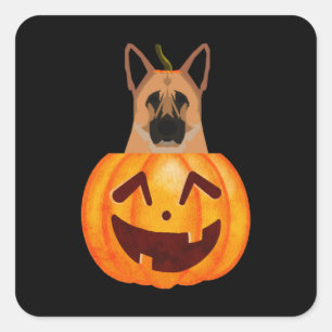 German Shepherd Square Sticker