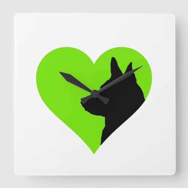German Shepherd     Square Wall Clock (Front)