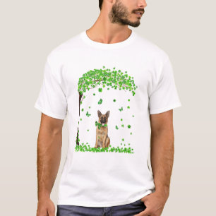 German Shepherd St Patricks Day Lover Irish Shamro T-Shirt