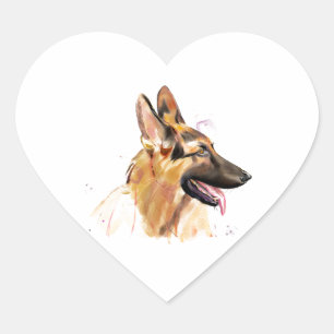 German Shepherd Sticker Art