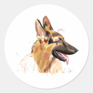 German Shepherd Sticker Art