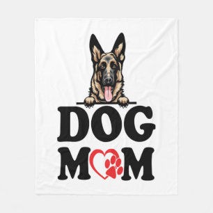 German Shepherd Stickers - German Shepherd Dog Mom Fleece Blanket