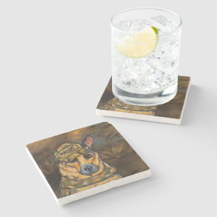 German Shepherd        Stone Coaster