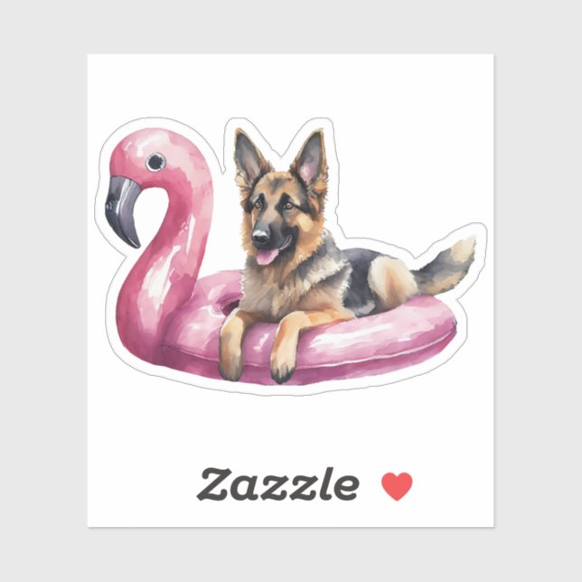 German Shepherd Summer Pool Floatie Watercolor (Sheet)
