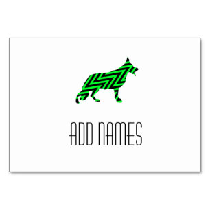 German Shepherd Tablecards Table Number