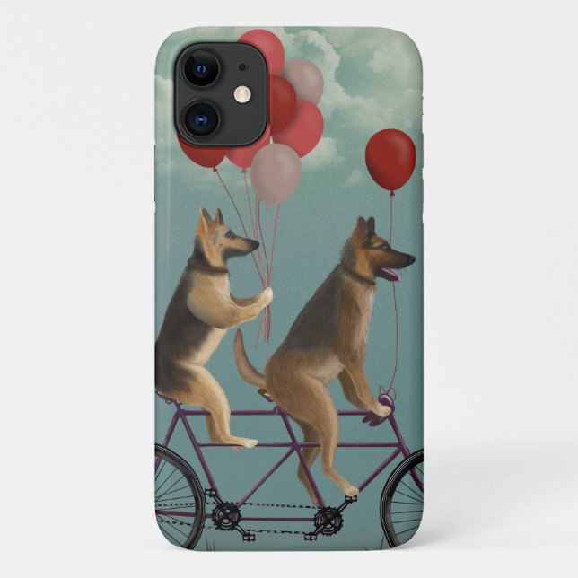 German Shepherd Tandem Case-Mate iPhone Case (Back)