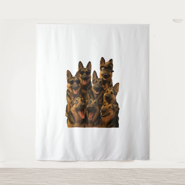 German Shepherd Tapestry (Front)