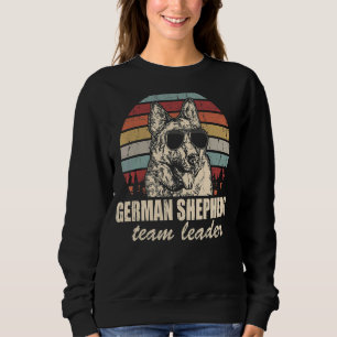 German Shepherd Team Leader Cool Dog Sunglasses Vi Sweatshirt