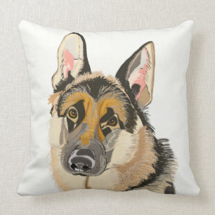 German Shepherd Throw Pilllow Pillow