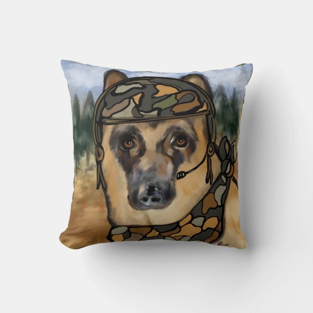 GERMAN SHEPHERD       THROW PILLOW (Front)