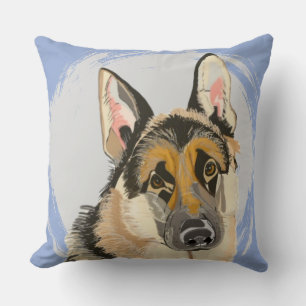 German Shepherd Throw Pillow