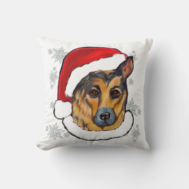 GERMAN SHEPHERD THROW PILLOW (Front)