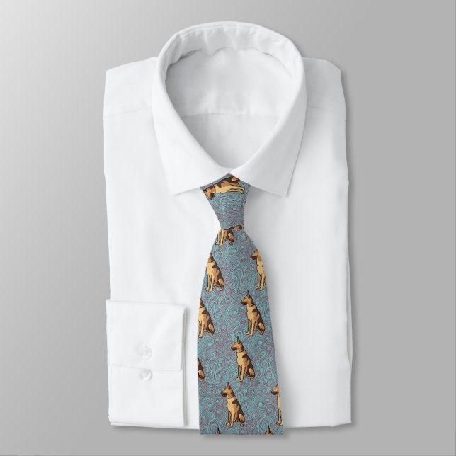 German Shepherd Tie (Tied)
