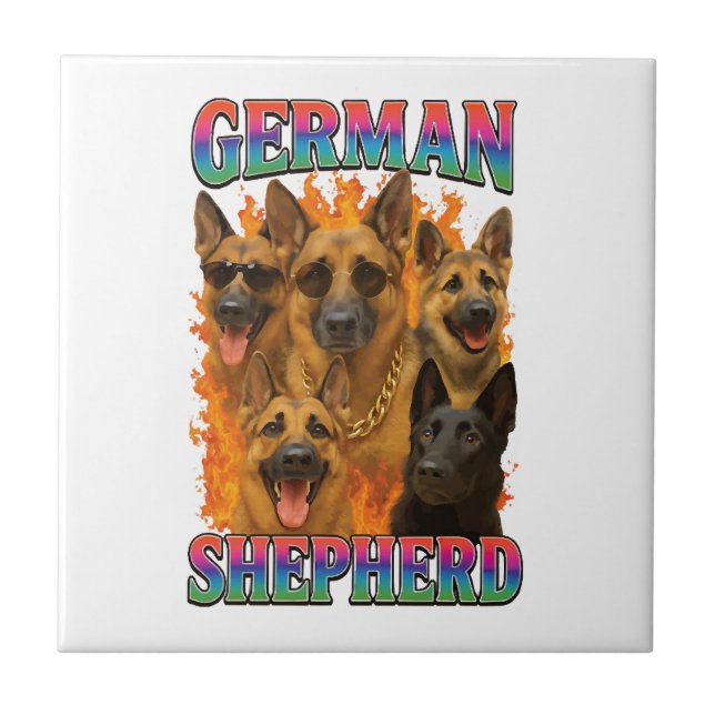 German Shepherd Tile (Front)