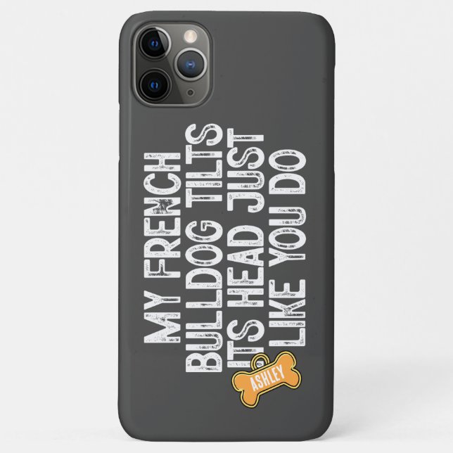 German Shepherd Tilts Head Funny Quote Dog Dad Mom Case-Mate iPhone Case (Back)