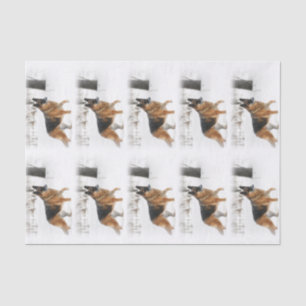 German Shepherd Tissue Paper