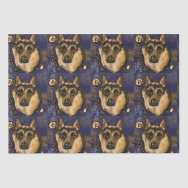 German Shepherd   Tissue Paper (Front)