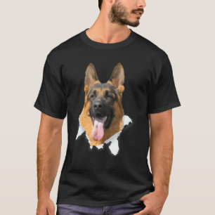 German Shepherd Torn Cloth  For Dog T-Shirt