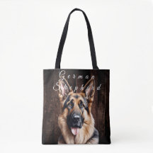 German Shepherd Tote Bag