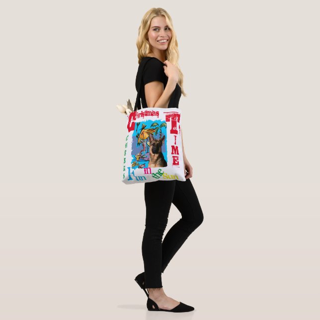 German Shepherd Tote Bag (On Model)