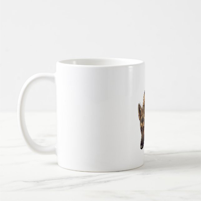 German Shepherd Tracking  Coffee Mug (Left)
