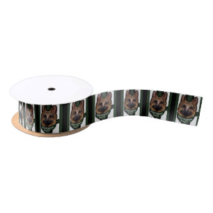 German Shepherd Underdog Satin Ribbon