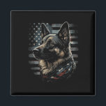 German Shepherd Usa Flag Patriotic Shepherd  Magnet<br><div class="desc">German Shepherd Usa Flag Patriotic Shepherd</div>
