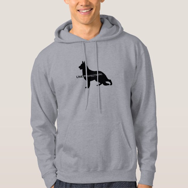German Shepherd - Use Protection Hoodie (Front)