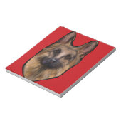 German Shepherd Valentine Notepad (Rotated)