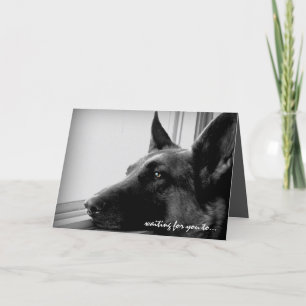 German Shepherd Valentine's Day Card
