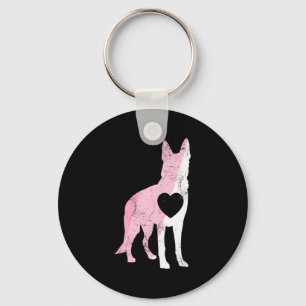 German Shepherd Valentines Day Cud Love Dog _1  Keychain