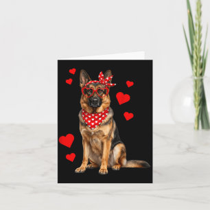 German Shepherd Valentines Day Dog Lover Heart  Card