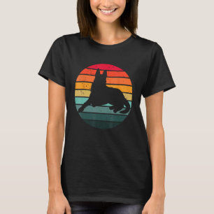 German Shepherd Vintage Retro Mom Dad Dog Pet T-Shirt