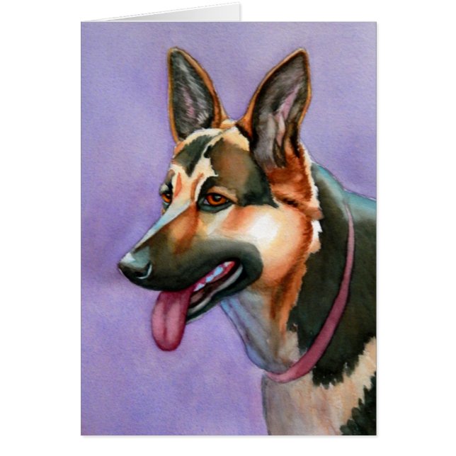 German Shepherd Watercolor (Front)