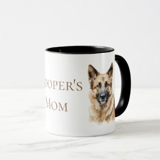 German Shepherd Watercolor Mug