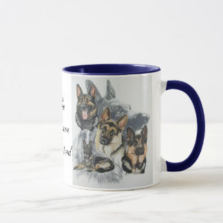German Shepherd wGhost Mug