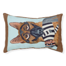 German Shepherd with Burglar Toy