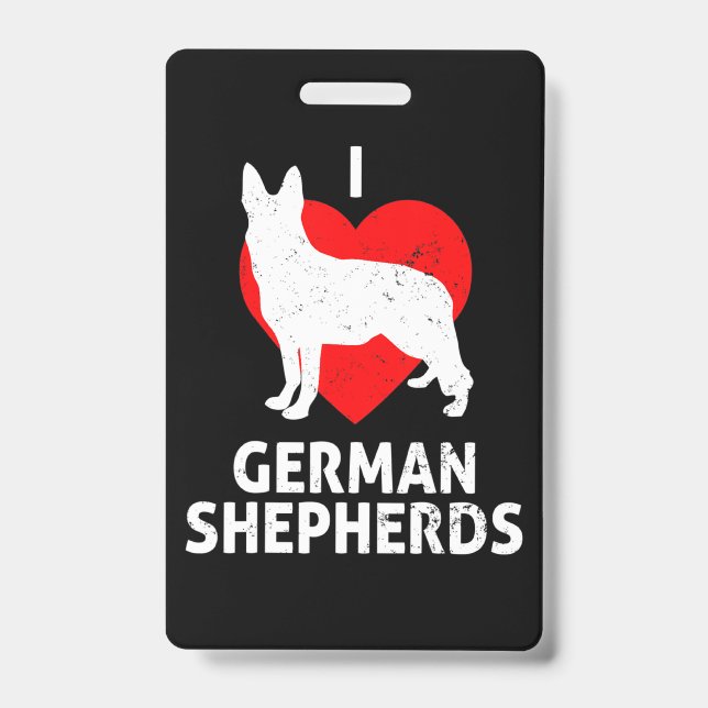 German Shepherd Wolf Dog Badge (Front)
