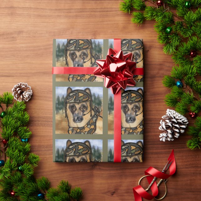 GERMAN SHEPHERD       WRAPPING PAPER (Holiday Gift)
