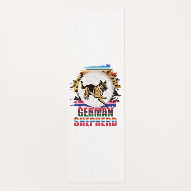 German Shepherd Yoga Mat (Front)