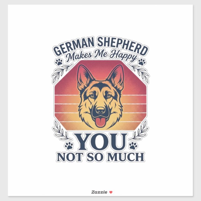 German Shepherd You Dog Retro Sunset Paws_1 (Sheet)