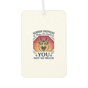 German Shepherd You Dog Retro Sunset Paws_1 Air Freshener